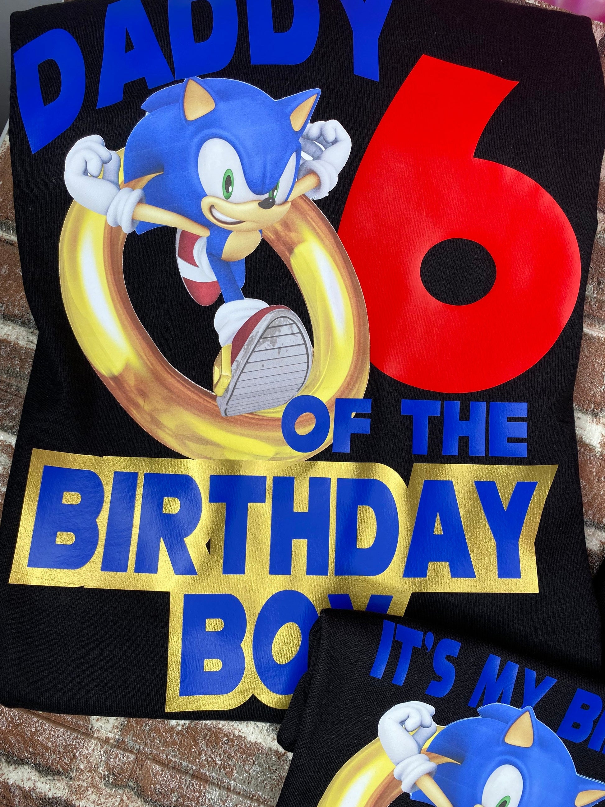 Birthday Shirt/Kids Birthday Shirt/Sonic Birthday Shirt/ Sonic