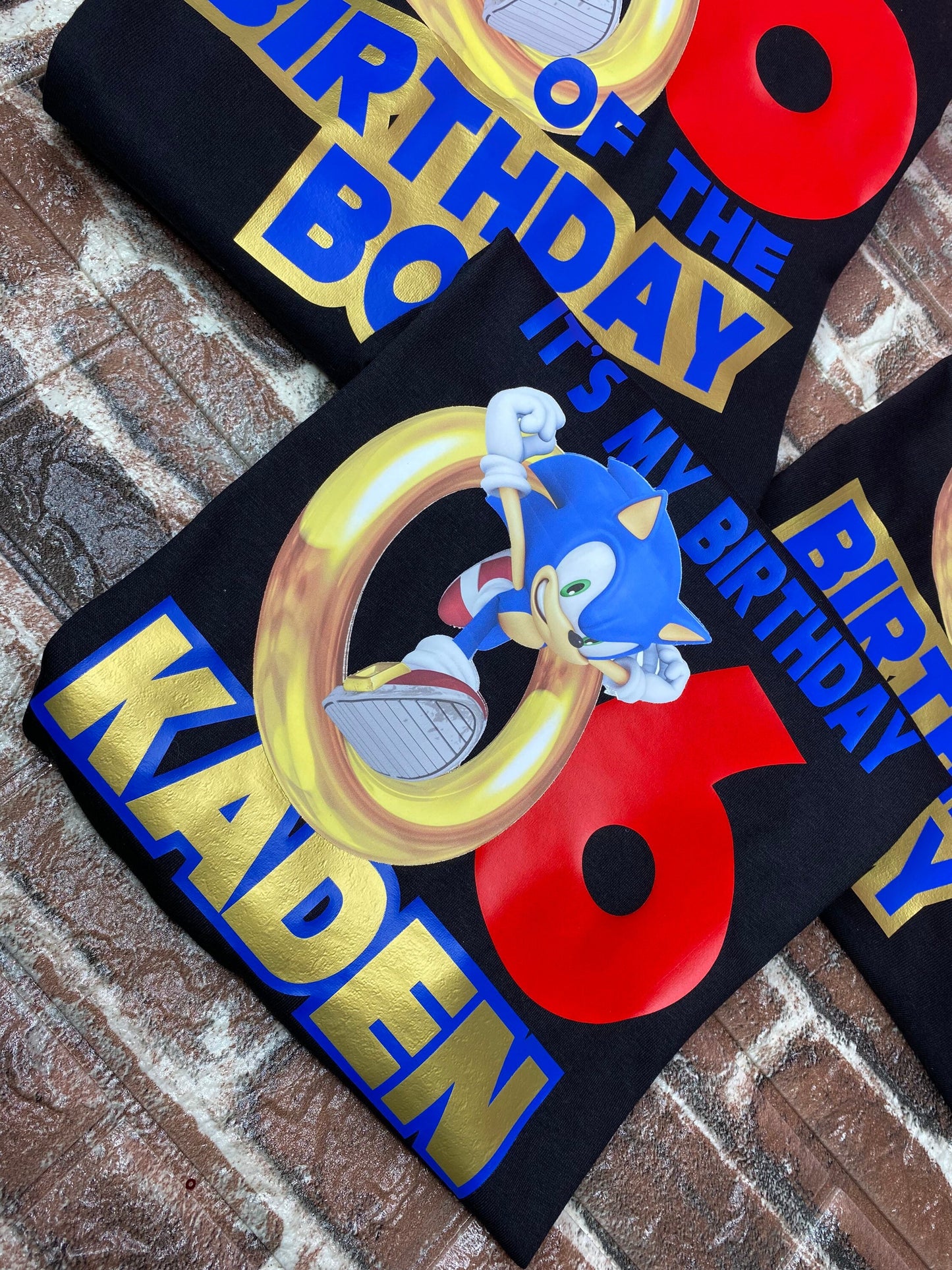 Birthday Shirt/Kids Birthday Shirt/Sonic Birthday Shirt/ Sonic